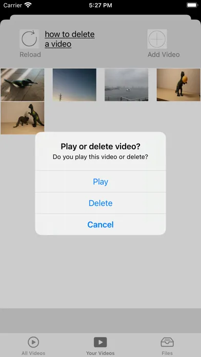 Capturas de tela do logVideo - video sharing app