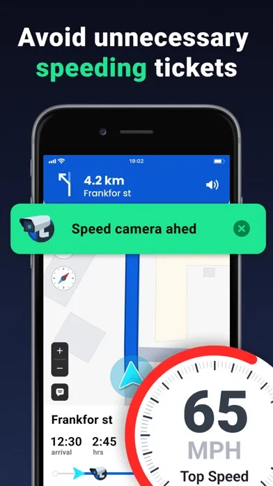 Capturas de tela do GPS Live Navigation