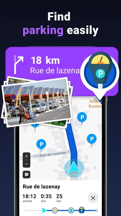 Capturas de tela do GPS Live Navigation