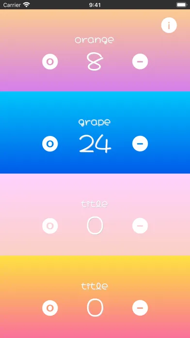Gradient Counter Screenshots