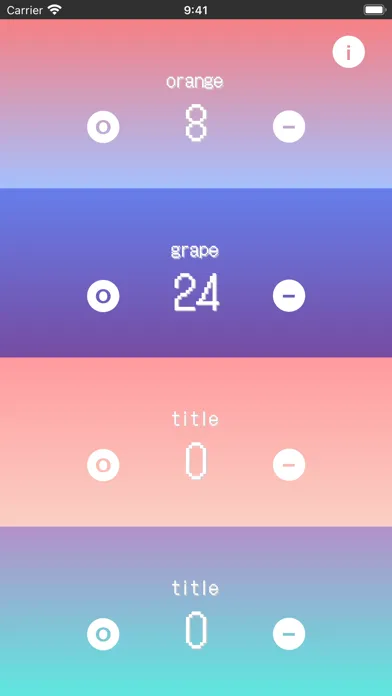 Gradient Counter Screenshots