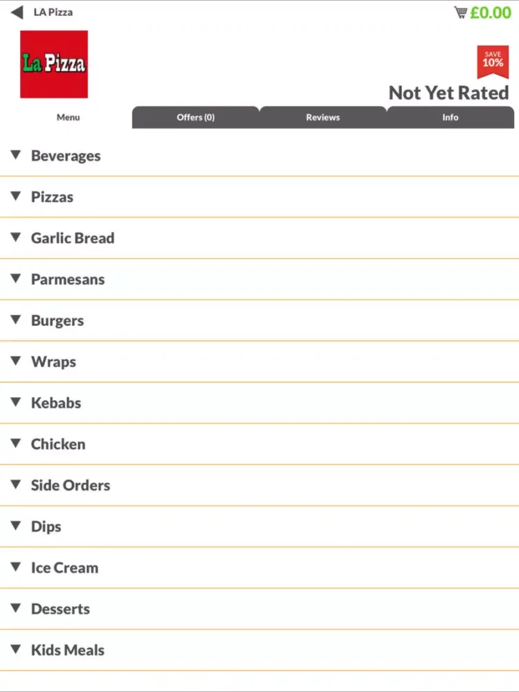 Zrzuty ekranu LA Pizza DH1 iPad 
