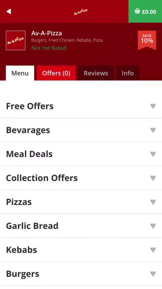 Tangkapan skrin Av-A-Pizza