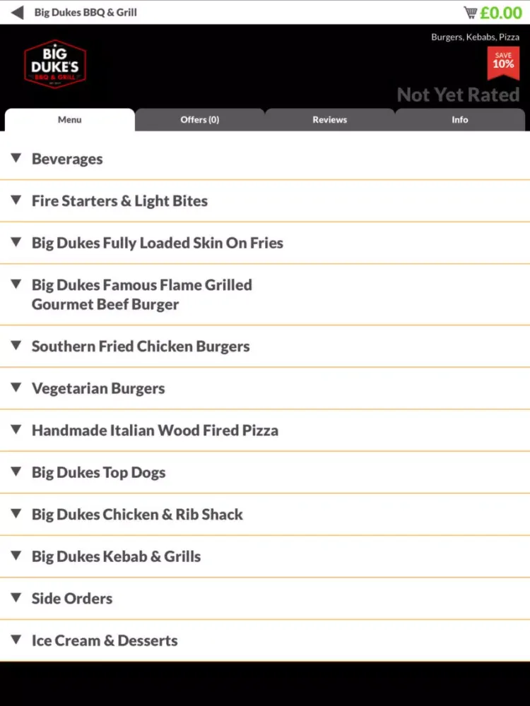 Скриншоты Big Dukes BBQ & Grill S10 iPad 