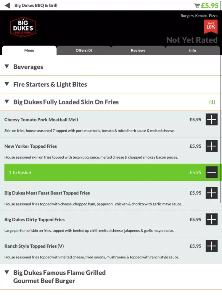 Скриншоты Big Dukes BBQ & Grill S10 iPad 