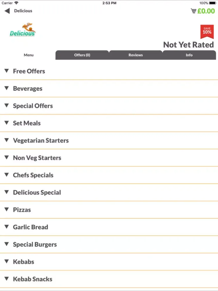 Delicious iPad  سکرین شاٹس