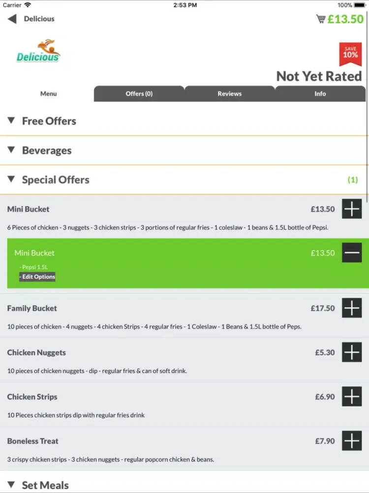 Delicious iPad  سکرین شاٹس