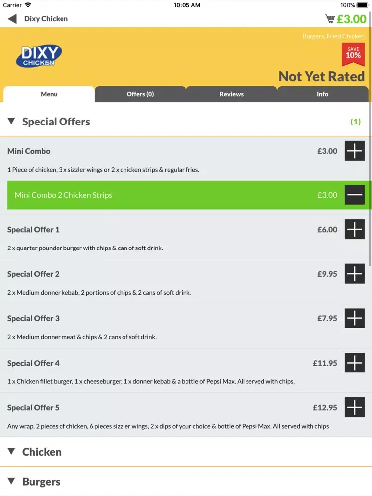 Zrzuty ekranu Dixy Chicken LS18 iPad 