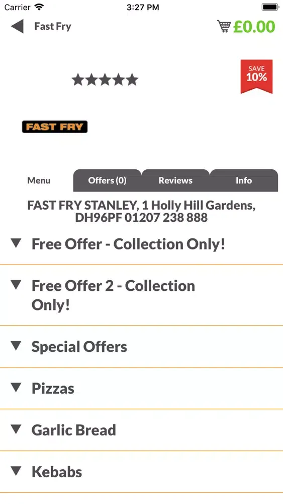 Tangkapan layar Fast Fry DH9