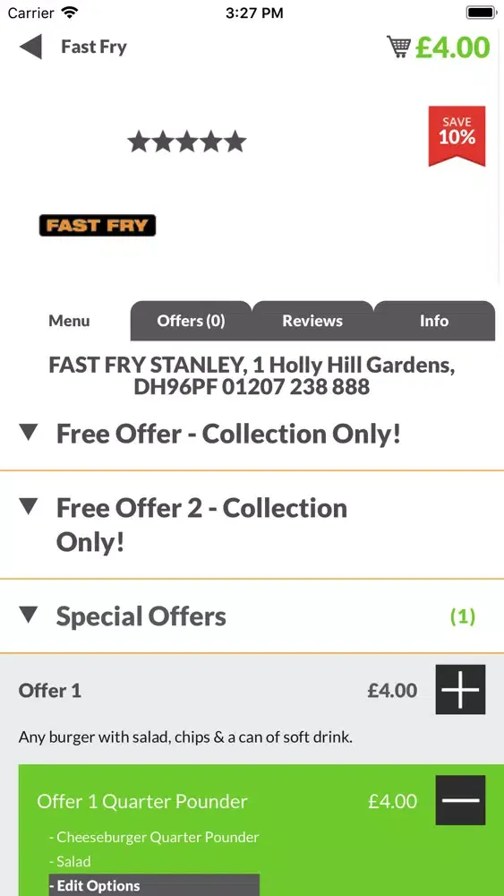 Tangkapan layar Fast Fry DH9