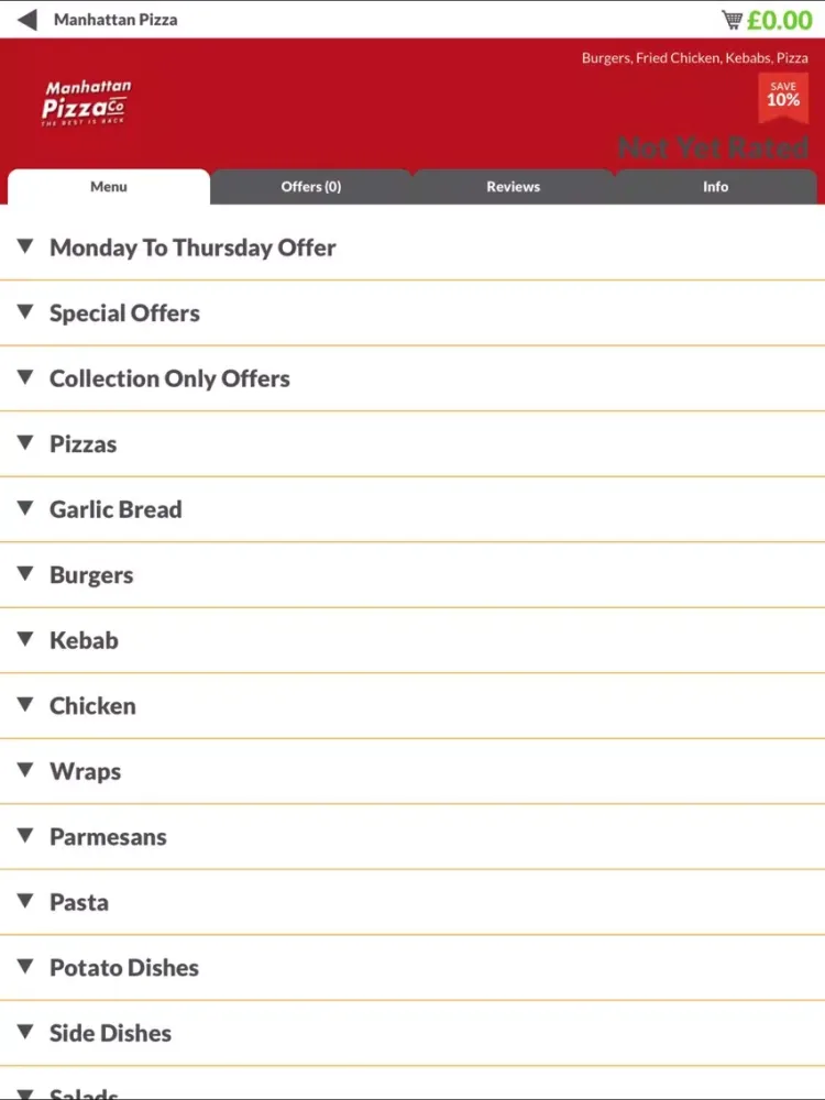 Capturas de pantalla de Manhattan Pizza SR4 iPad 