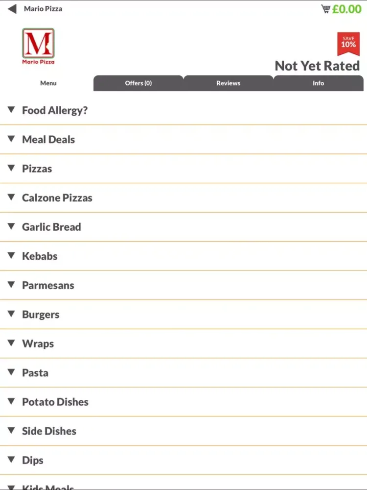 Скриншоты Mario Pizza TS10 iPad 