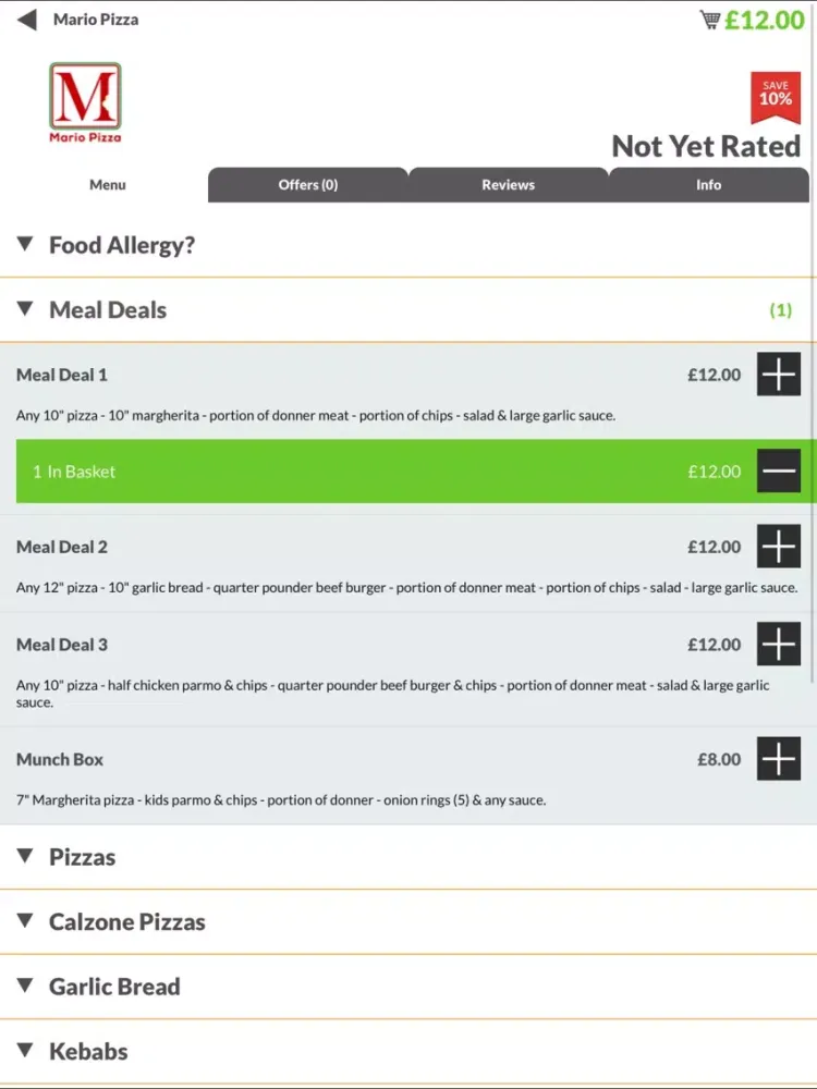 Скриншоты Mario Pizza TS10 iPad 