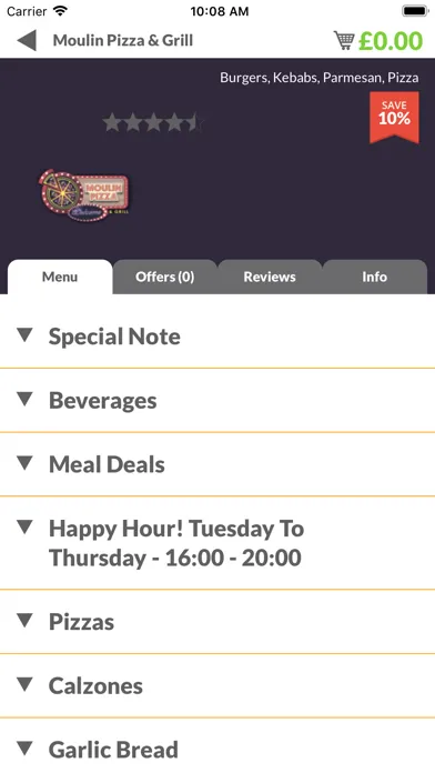 Capturas de pantalla de Moulin Pizza & Grill