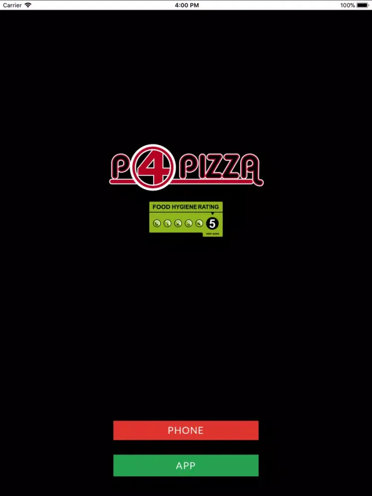 P4 Pizza iPad 應用截圖