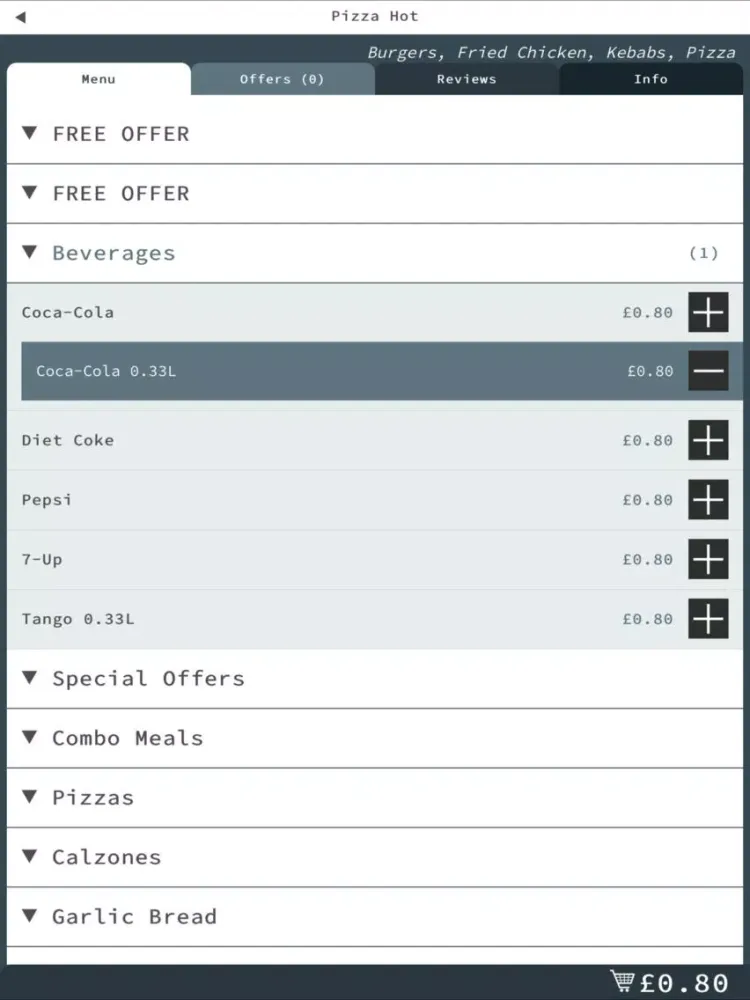 تصاویر Pizza Hot Ferryhill iPad 