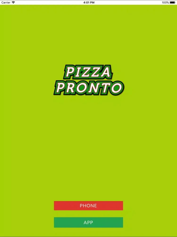 Screenshot di Pizza Pronto YO7 iPad 