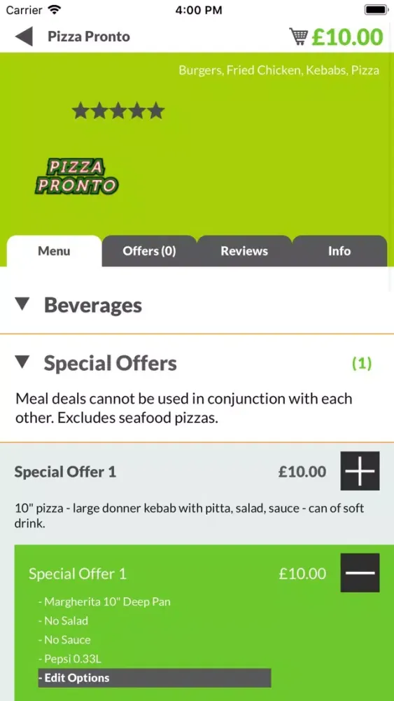 Screenshot di Pizza Pronto YO7