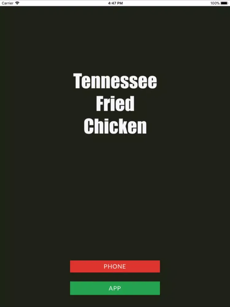 Tennessee Fried Chicken B19 iPad  Screenshots