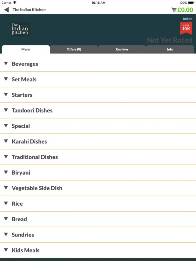 Скриншоты The Indian Kitchen iPad 