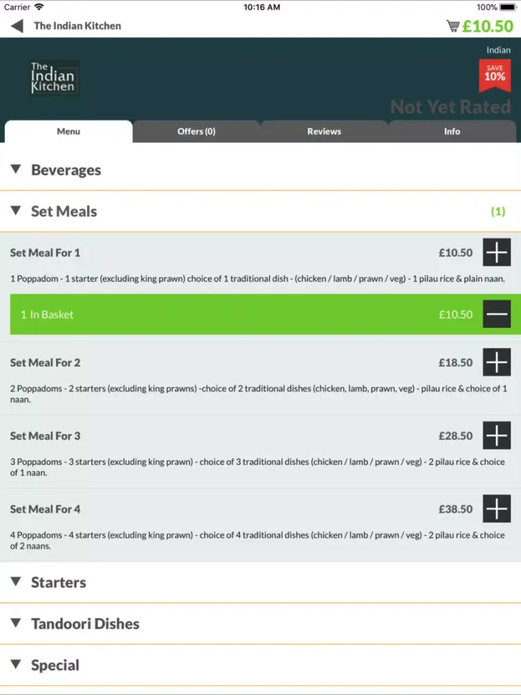 Скриншоты The Indian Kitchen iPad 