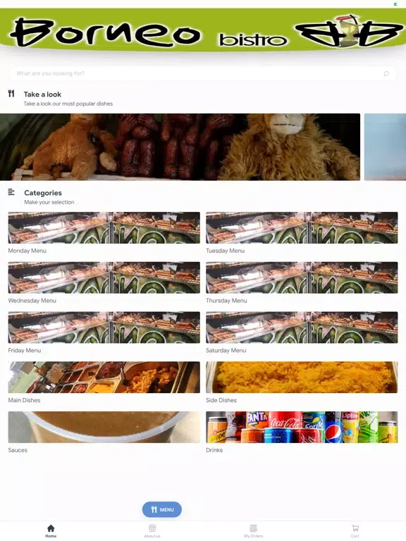 Capturas de tela do Borneo Bistro iPad 