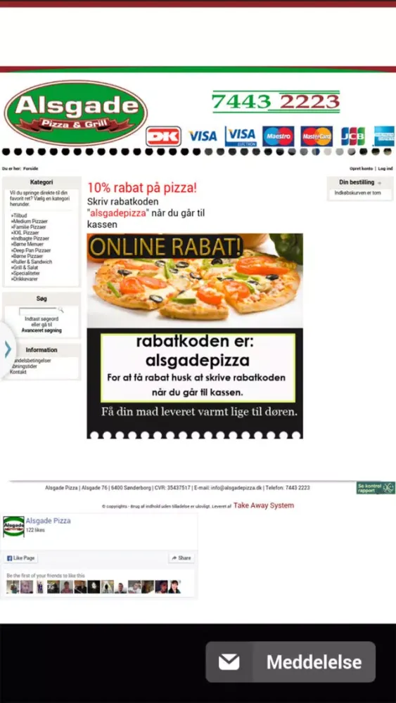 Alsgade Pizza Sonderborg Screenshots