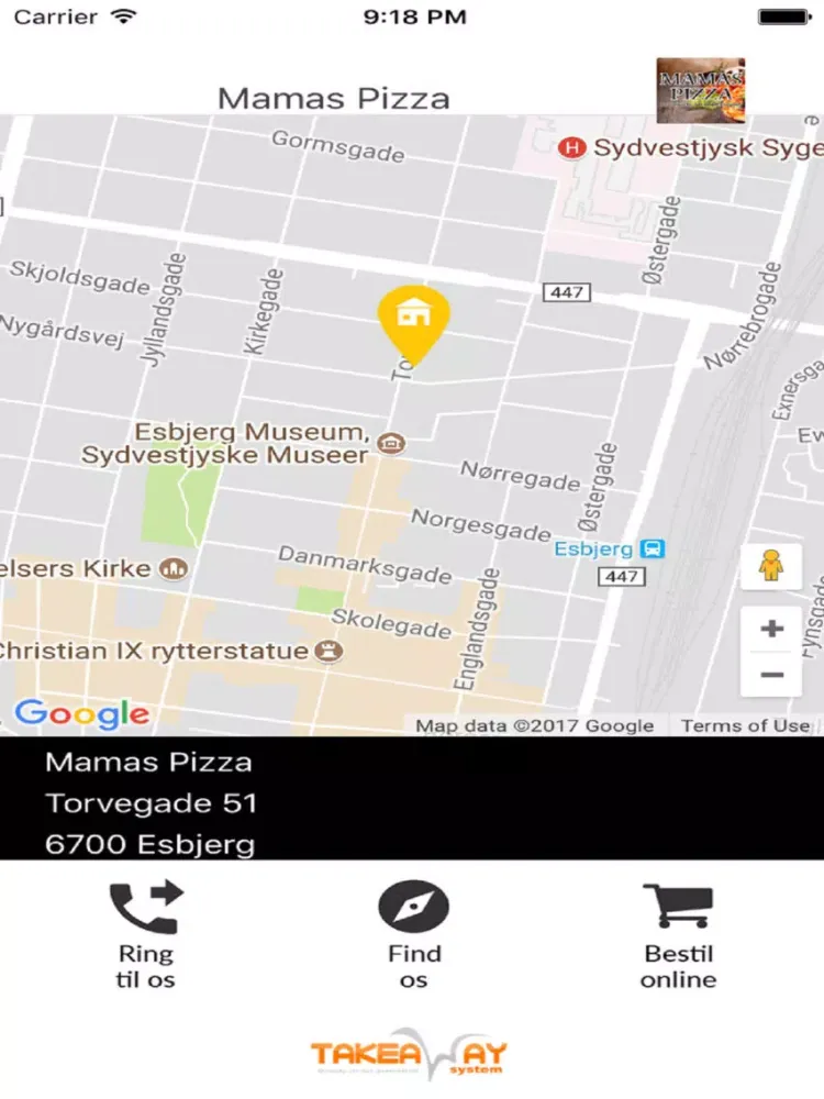 Ảnh chụp màn hình của Mamas Pizza Esbjerg iPad 