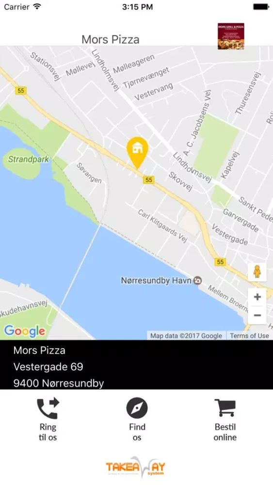 Ảnh chụp màn hình của Mors Pizza Nørresundby