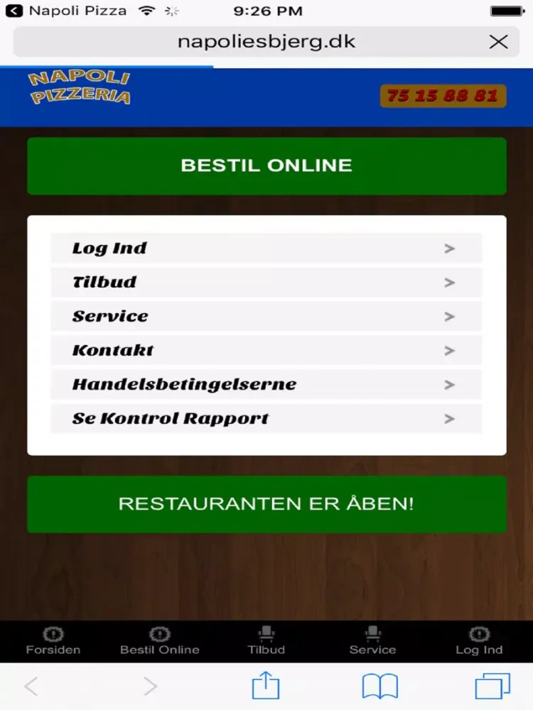 Скриншоты Napoli Pizza Esbjerg iPad 