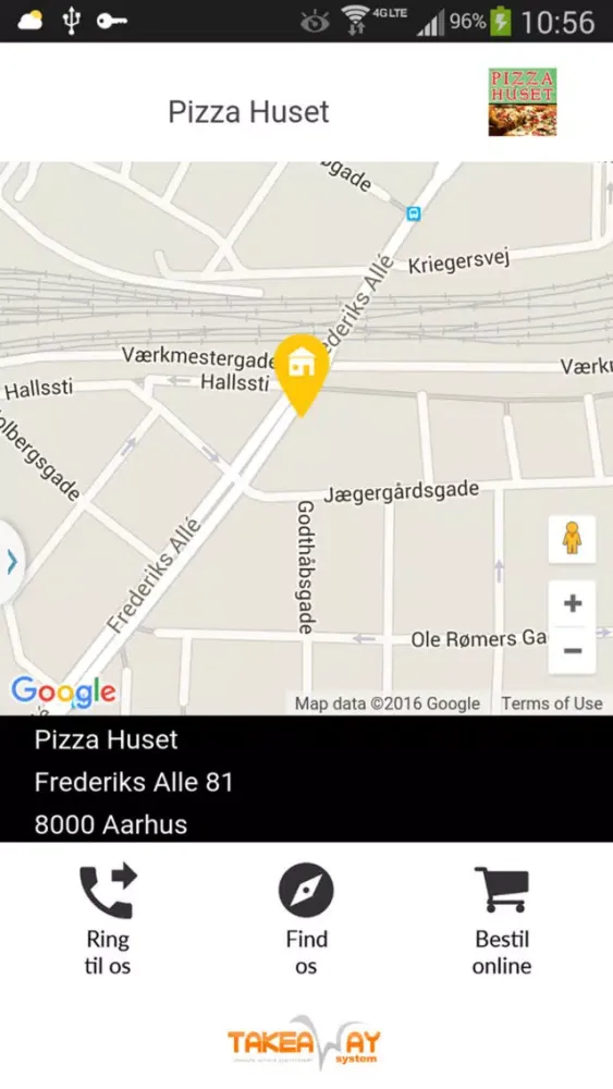 Captures d'écran de Pizza Huset Aarhus