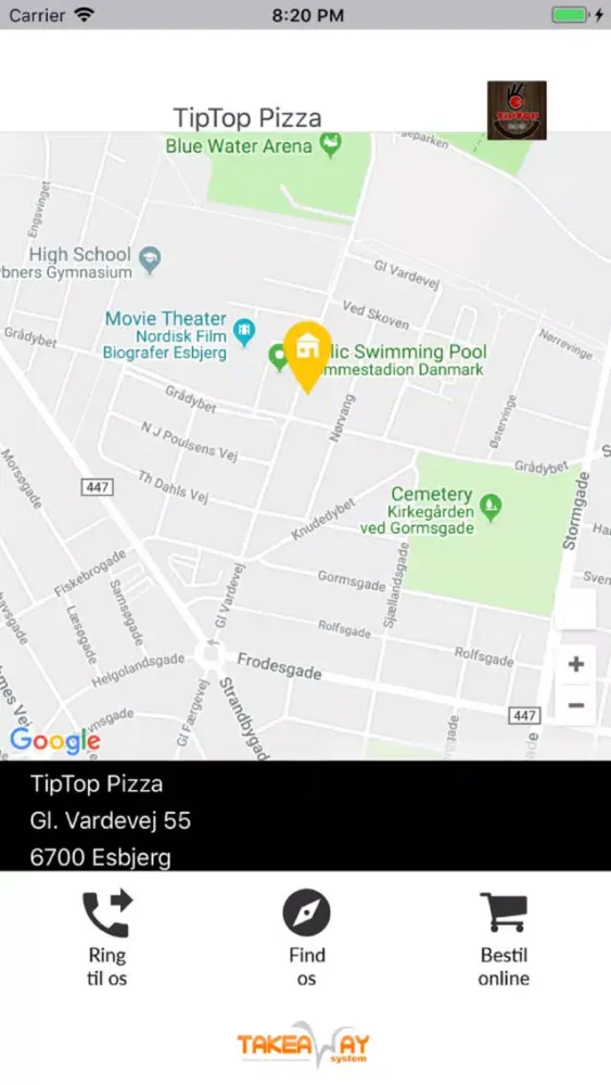 Captures d'écran de TipTop Pizza Esbjerg