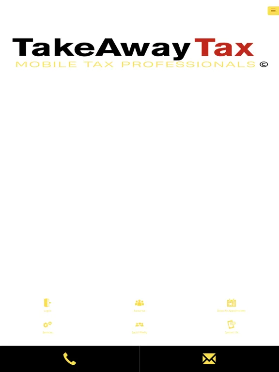 Tangkapan skrin Take Away Tax iPad 