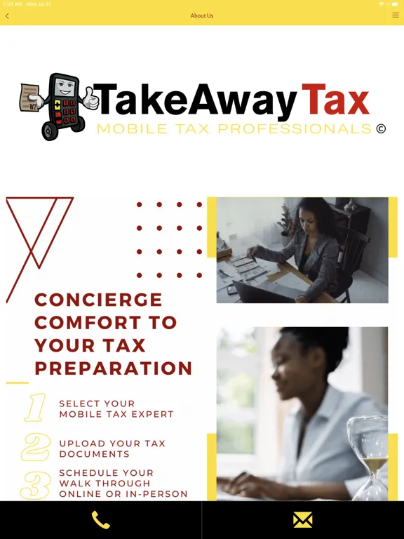 Tangkapan skrin Take Away Tax iPad 