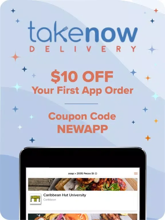 TakeNow Delivery iPad  スクリーンショット
