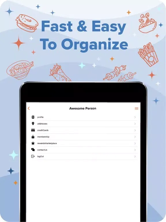 TakeNow Delivery iPad  スクリーンショット