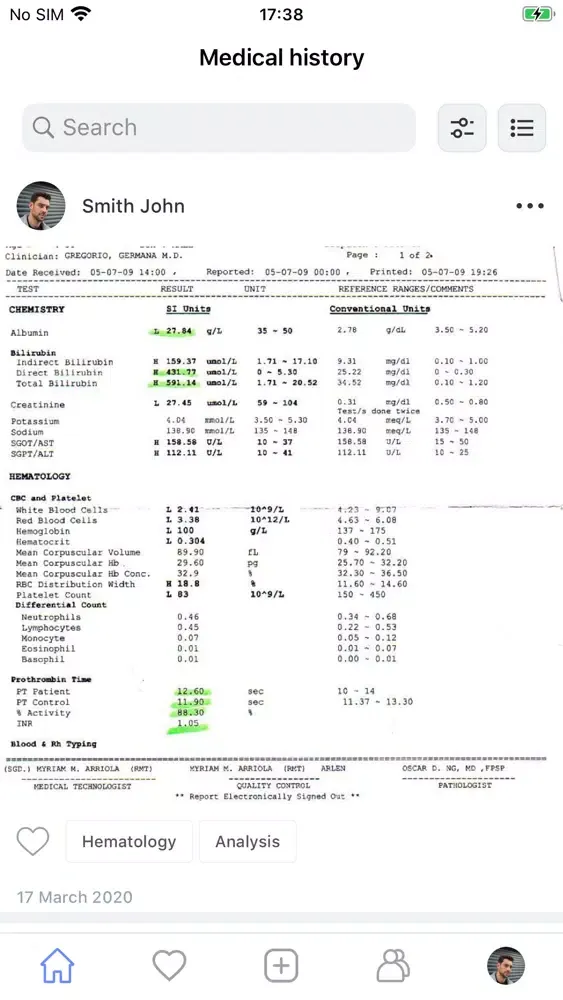Medical History – documents Ekran Görüntüleri