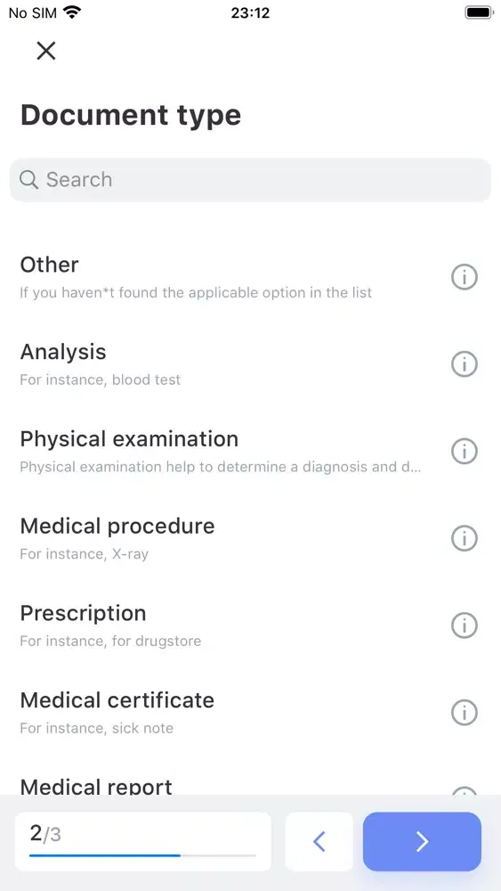 Medical History – documents Ekran Görüntüleri