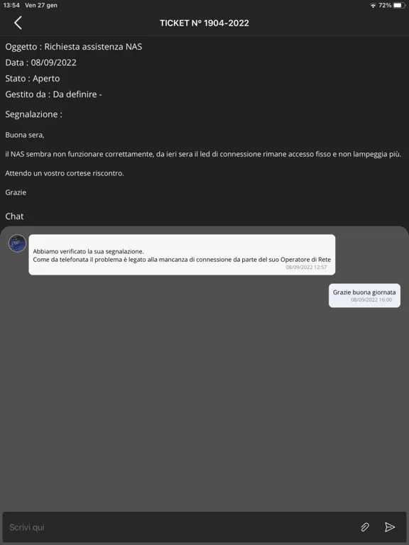 Ảnh chụp màn hình của TakeOff Assistenza iPad 