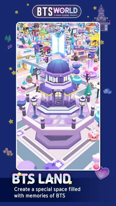 Capturas de tela do BTS WORLD Season2