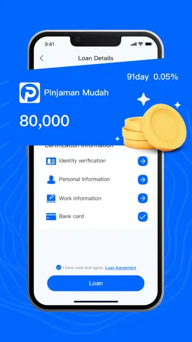 Zrzuty ekranu PinjamanMudah - Dana Online