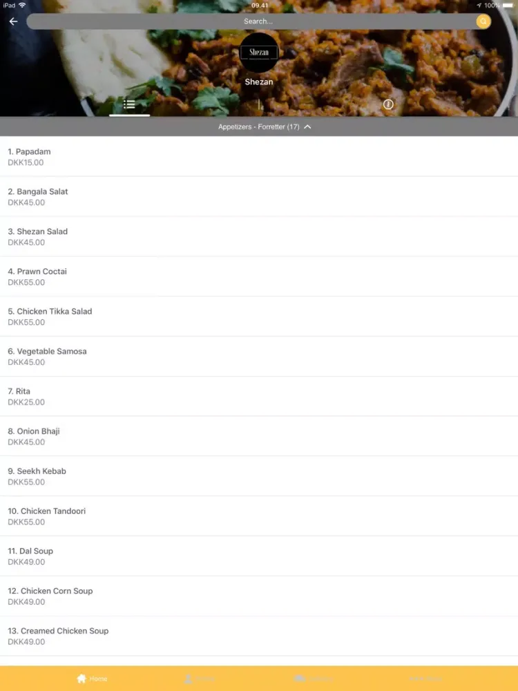 Shezan iPad 應用截圖