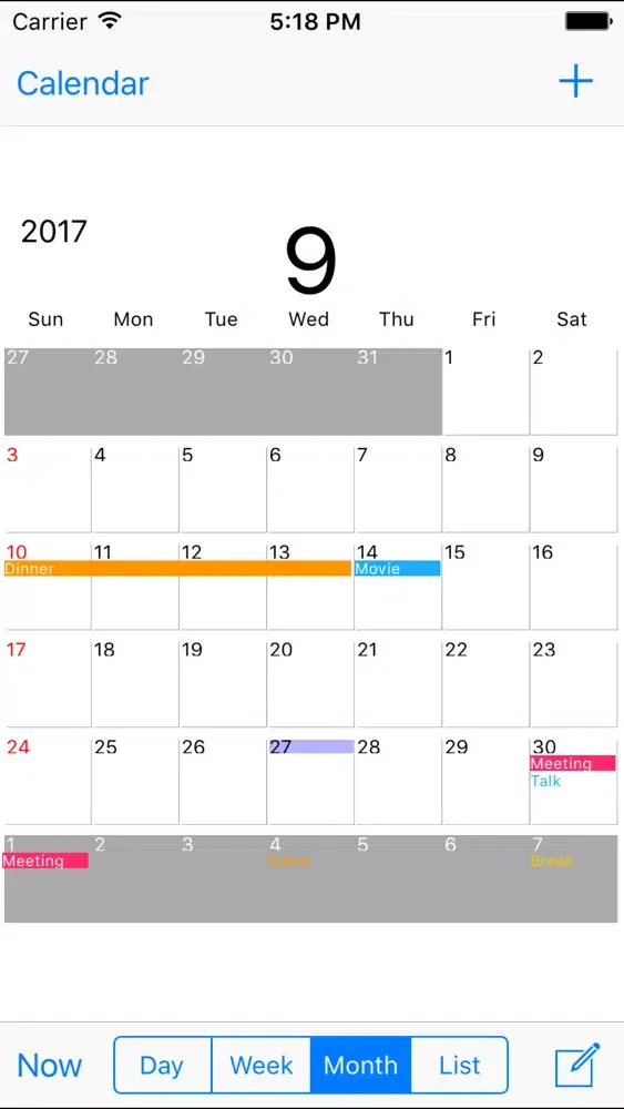 TCalendar Screenshots
