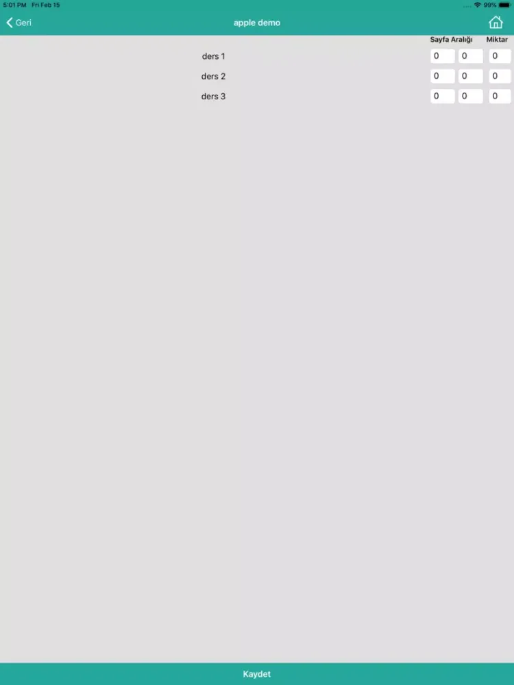 Screenshot di Çetelem iPad 