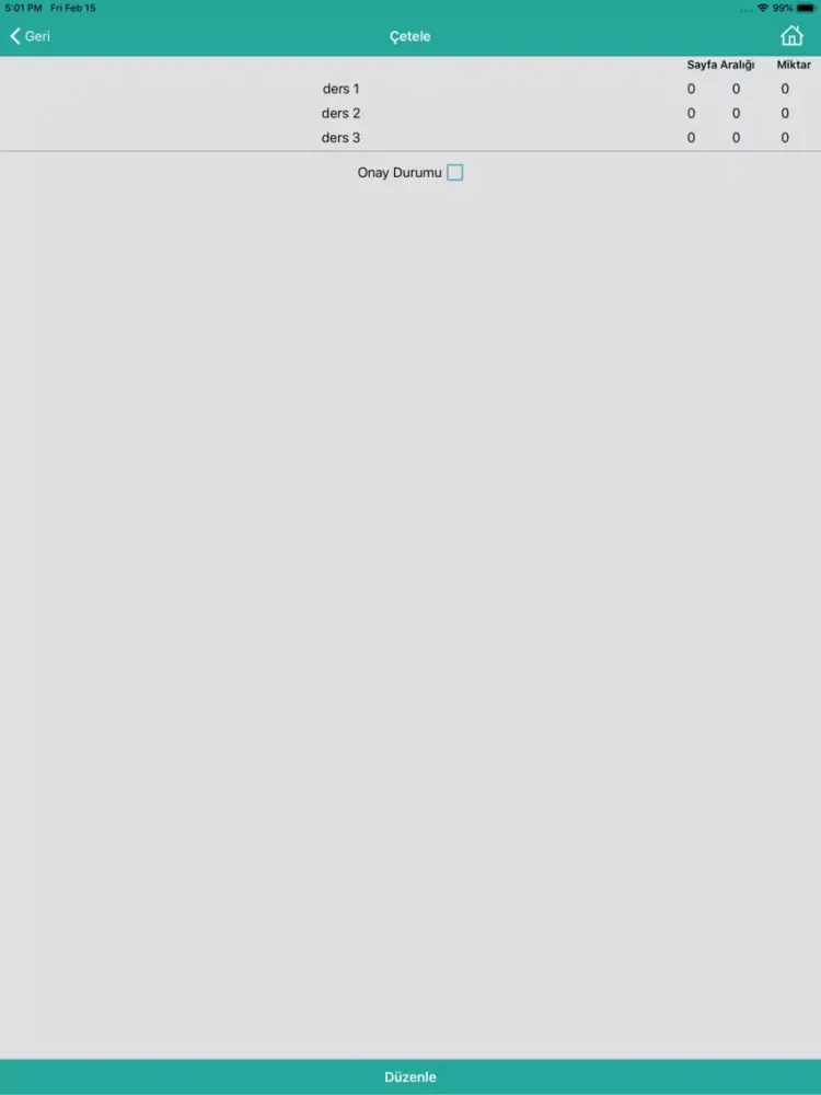 Screenshot di Çetelem iPad 