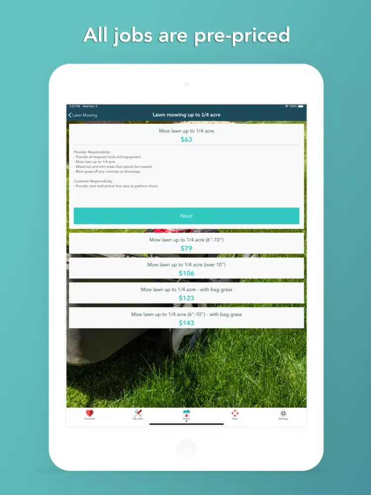Takl - Home Services On Demand iPad 应用截图