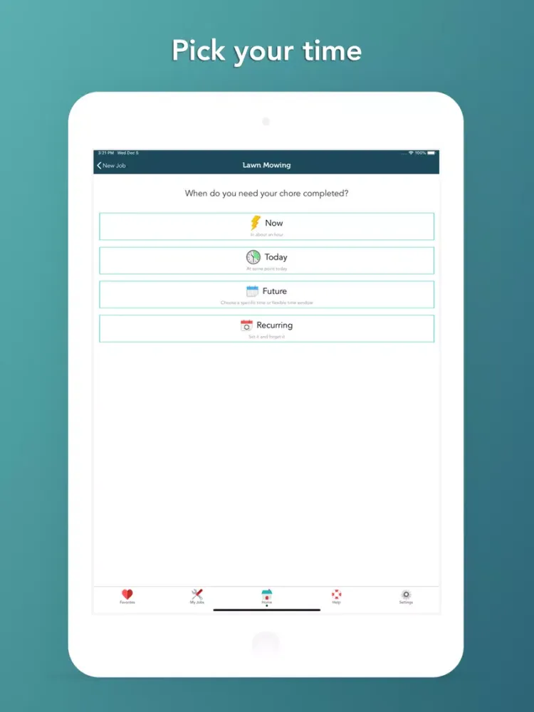 Takl - Home Services On Demand iPad 应用截图