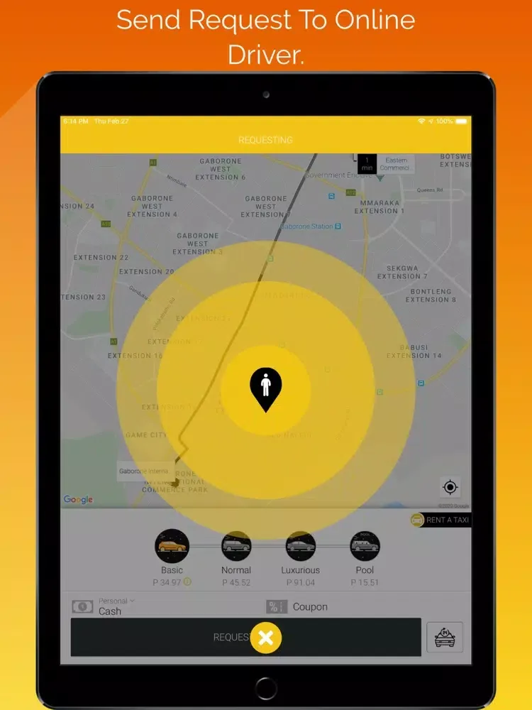 Taksi Passenger iPad  Screenshots