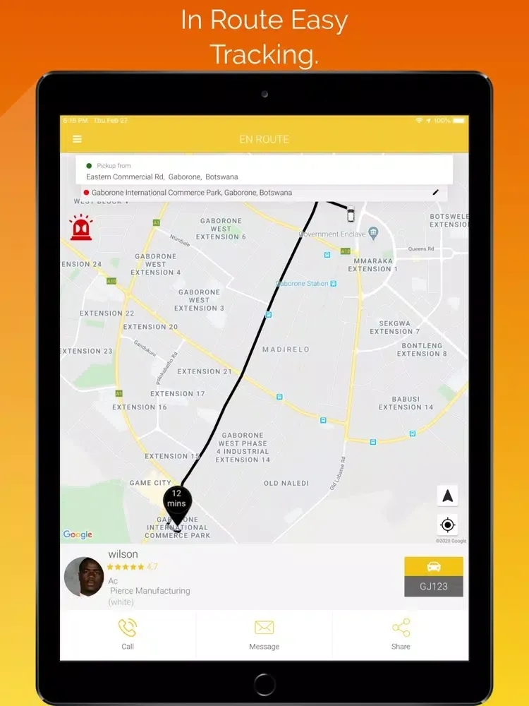 Taksi Passenger iPad  Screenshots