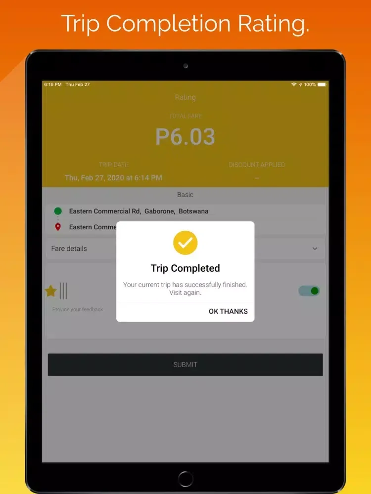Taksi Passenger iPad  Screenshots